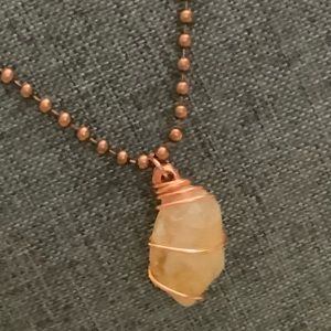 Citrine Crystal Pendant Gemstone
